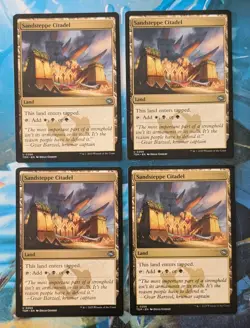 MTG 4 x Tarkir : Dragonstorm Uncommon SANDSTEPPE CITADEL NM - Image 1