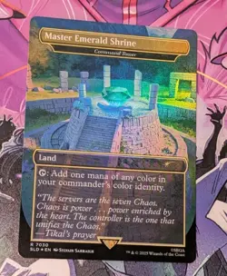 MTG *FOIL* Secret Lair MASTER EMERALD SHRINE (Command Tower) NM - Image 1