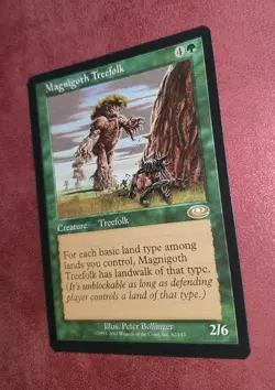 MTG Planeshift Rare MAGNIGOTH TREEFOLK SP - Image 1