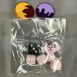 Pokemon TCG - Set of Dice, Damage Counters and Condition Markers - Image 1