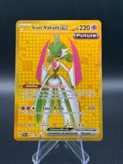 Pokemon Iron Valiant EX TCG 261/182 Paradox Rift Holo Gold Hyper Rare A3 - Image 1