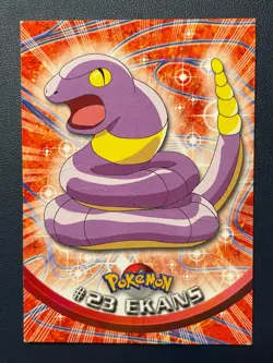 Pokemon TCG - Ekans #23 - Topps Series 1 - Non Foil - Damaged - Image 1