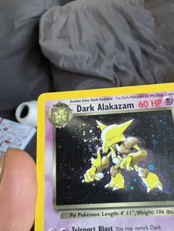 Dark Alakazam Holo With Swirl, LP 1/82 TEAM Rocket Pokemon - Image 5
