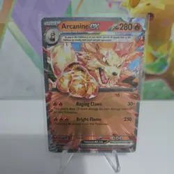 Pokemon TCG Arcanine ex Scarlet & Violet Base Set 032/198 Regular Double Rare - Image 1