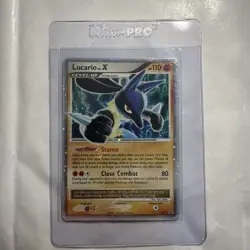 2007 POKEMON DIAMOND & PEARL BLACK STAR PROMO HOLO #DP12 LUCARIO LV.X - Image 1
