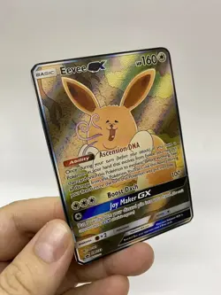 Eevee GX Gold Metal Pokemon Card-Collectible Gift Display！Christmas PRETTY~ - Image 1