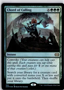 MTG: Double Masters Chord Of Calling Foil Promo Rare 384 Trading Card TCG - Image 1