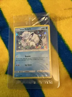Alolan Vulpix Toys R Us Promo Card, Sealed, Cosmos Holo. 2017. Rare. - Image 1