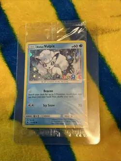Alolan Vulpix Toys R Us Promo Card, Sealed, Cosmos Holo. 2017. Rare. - Image 2