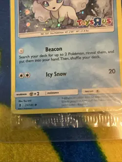 Alolan Vulpix Toys R Us Promo Card, Sealed, Cosmos Holo. 2017. Rare. - Image 4