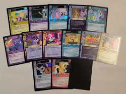 2013-2014 My Little Pony CCG Premiere Base Holo Lot of 13 Cards Rare Foil LP - Image 1