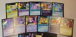 2013-2014 My Little Pony CCG Premiere Base Holo Lot of 13 Cards Rare Foil LP - Image 2