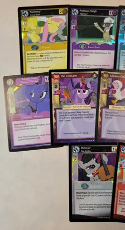 2013-2014 My Little Pony CCG Premiere Base Holo Lot of 13 Cards Rare Foil LP - Image 4