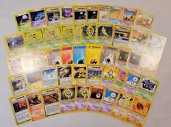 1999 to 2004 Pokemon Common & Uncommon Non Holo Lot of 50 Cards Fossil, Neo + - Image 1
