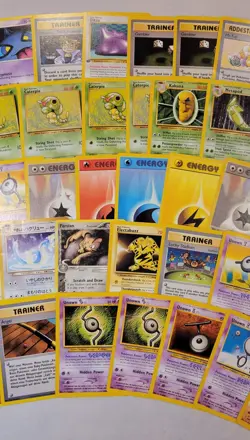1999 to 2004 Pokemon Common & Uncommon Non Holo Lot of 50 Cards Fossil, Neo + - Image 3