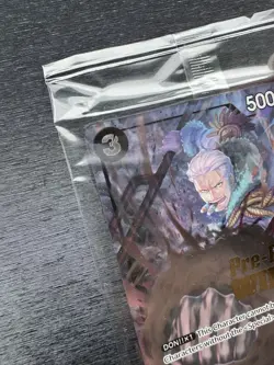 One Piece TCG Pre-Release Winner Smoker P-025 Sealed Promo Card Near Mint - Image 2