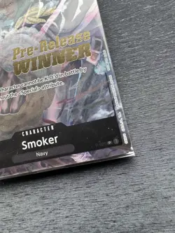 One Piece TCG Pre-Release Winner Smoker P-025 Sealed Promo Card Near Mint - Image 4