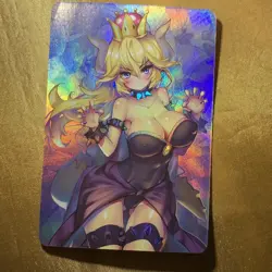 Bowsette Princess Bowser Peach Goddess Anime ACG Doujin Waifu Holo Card - Image 1