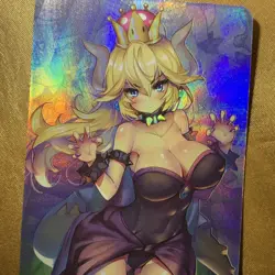 Bowsette Princess Bowser Peach Goddess Anime ACG Doujin Waifu Holo Card - Image 2