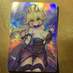 Bowsette Princess Bowser Peach Goddess Anime ACG Doujin Waifu Holo Card - Image 3