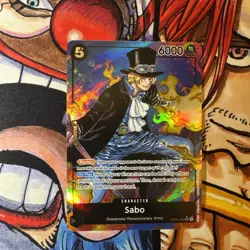 One piece TCG Card Game Sabo OP04-083 V2 Alt Art Kingdoms Of Intrigue - Image 1
