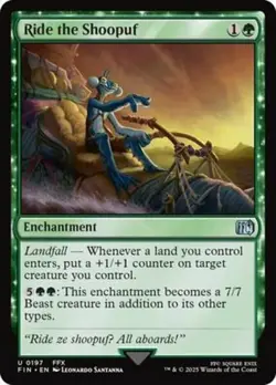 Ride the Shoopuf, Final Fantasy, Near Mint x 1 MTG - Image 1