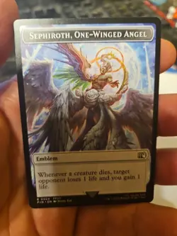MTG - FINAL FANTASY - Sephiroth, One-Winged Angel / Robot Warrior Token -NM - NF - Image 1