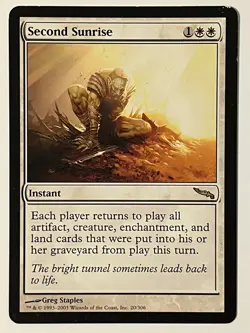 Second Sunrise Mirrodin Non-Foil MTG MP - Image 1