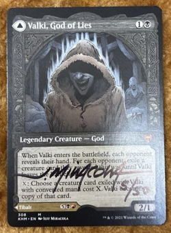 MTG Artist Proof AP Valki, God of Lies / Tibalt, Cosmic Impostor / JEFF MIRACOLA - Image 3
