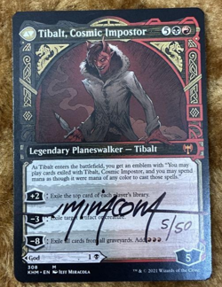 MTG Artist Proof AP Valki, God of Lies / Tibalt, Cosmic Impostor / JEFF MIRACOLA - Image 5