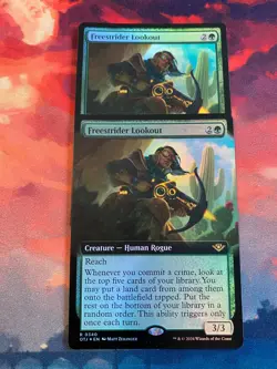 MTG Outlaws of Thunder Junction Freestrider Lookout Foil x 2 - Image 1