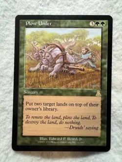MTG - Plow Under - Urza's Destiny - NM - Free Shipping! - Image 1