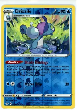 Pokemon TCG Drizzile 056/202 Swsh01: Sword & Shield Reverse Holo - Image 1