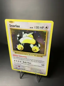 Snorlax XY179 Black Star Promo Swirl Overhead Rare Evolutions Holo Pokemon TCG - Image 2