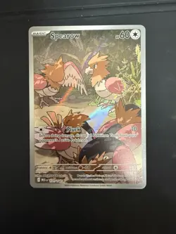 2025 Pokemon Mega Evolution MEG EN Spearow Illustration Rare #151/132 - Image 2
