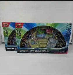 Set Of 2 Pokemon TGC Venusaur ex and Blastoise ex Premium Collection GameStop EX - Image 1