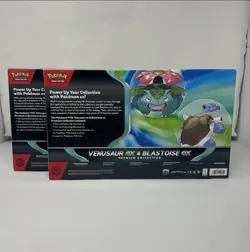 Set Of 2 Pokemon TGC Venusaur ex and Blastoise ex Premium Collection GameStop EX - Image 2