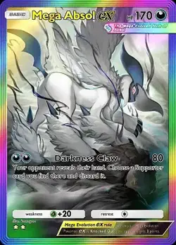 ?FAST?Pokemon TCG Pocket Trading Megal Absol Rainbow (English) - Image 1