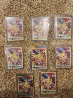 pokemon crown zenith pikachu set of 8 - Image 1