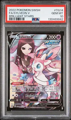 PSA 10 Sylveon V tg14/tg30 Brilliant Stars Trainer Gallery Pokemon - Image 3