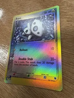 Aron 25/109 REVERSE HOLO Pokemon Card EX Ruby & Sapphire Holo Uncommon - Image 1