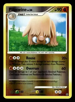 Piloswine 46/100 Reverse Holo Stormfront Pokemon Card - Image 1