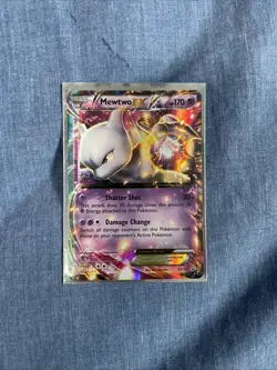 Pokemon Mewtwo EX TCG Black Star Promo Holo Card XY107 XY - Image 1