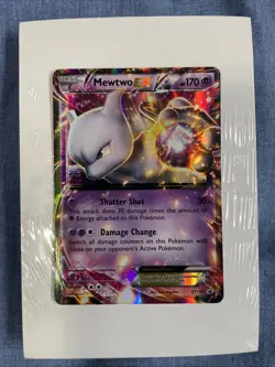Pokemon Mewtwo EX TCG Black Star Promo Holo Card XY107 XY - Image 2