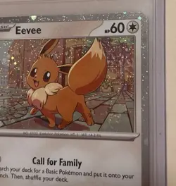 Pokemon Trading Card: SVP: BLEED ERRORS: EEVEE 200 Black Star Promo Swirl Cosmo - Image 5