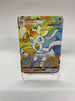 Sylveon Vmax Gold Metal Pokemon Card-Collectible Gift Display！Christmas PRETTY~ - Image 2
