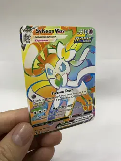 Sylveon Vmax Gold Metal Pokemon Card-Collectible Gift Display！Christmas PRETTY~ - Image 5