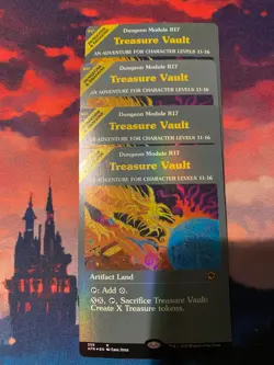 MTG Adventures in the Forgotten Realms Treasure Vault Dungeon Module Foil x 4 - Image 1