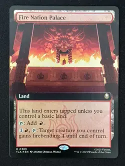 1x MTG Fire Nation Palace (Extended Art, Foil) - Avatar (TLA) #389 - Magic - Image 1