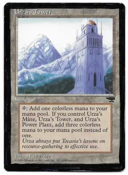 Urza's Tower (Mountains) Uncommon Chronicles 1995 Magic The Gathering MP - Image 1